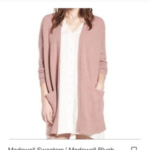 Madewell blush pink cardigan